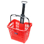 Покупательская корзина для супермаркета с колесами PLAST 43 Покупательская корзина для супермаркета с колесами PLAST 43